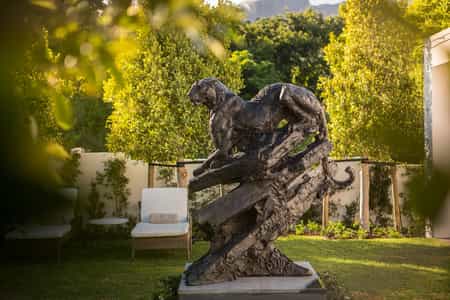 Artwork at Leeu House