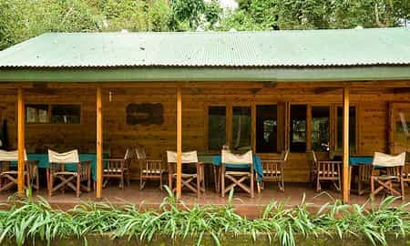 Delicious meals are served at the Visitor Centre veranda