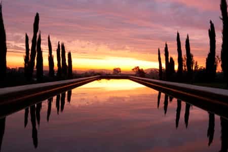 Evening View of the Reflection Pond