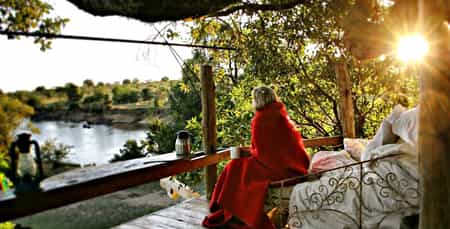 Coffee on the day bed