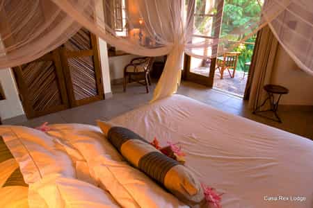 Upstairs double bedroom with amazing views over the Bazaruto islands 