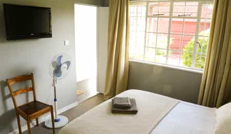 Crisp, clean modern bedrooms with en suite bathroom, free Wifi and DSTV+sport