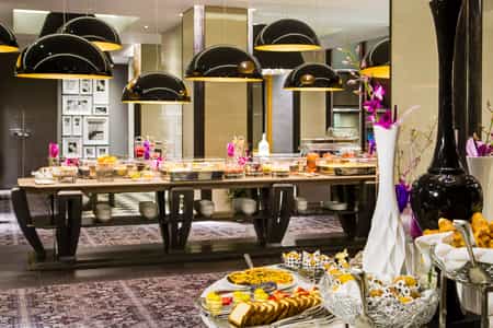 March Restaurant Breakfast Set-up