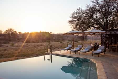 Sunsets around the pool