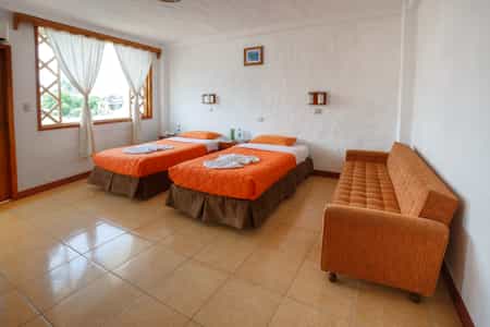 Two twin size beds