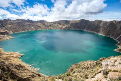 Hike to the lip of Quilotoa Crater