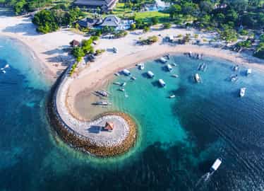 Take in the views of Nusa Dua on a helicopter ride